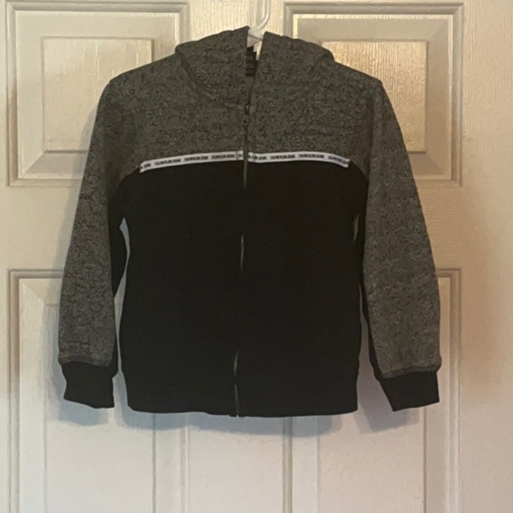 Calvin Klein Jeans Gray and Black Hoodie